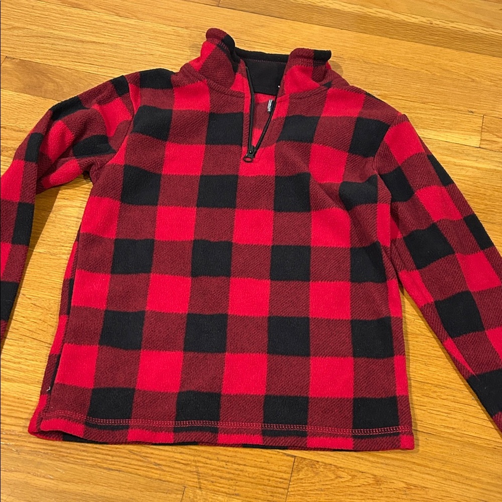 Source Unknown Red and Black Kids Sweater